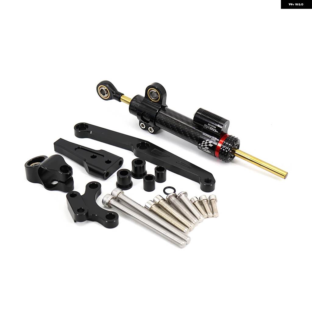 並行輸入品ホンダ CB650R 2018 - 21用 オートバイ ステアリングスタビライザー ダンパー 取り付け ブラケット キットの画像
