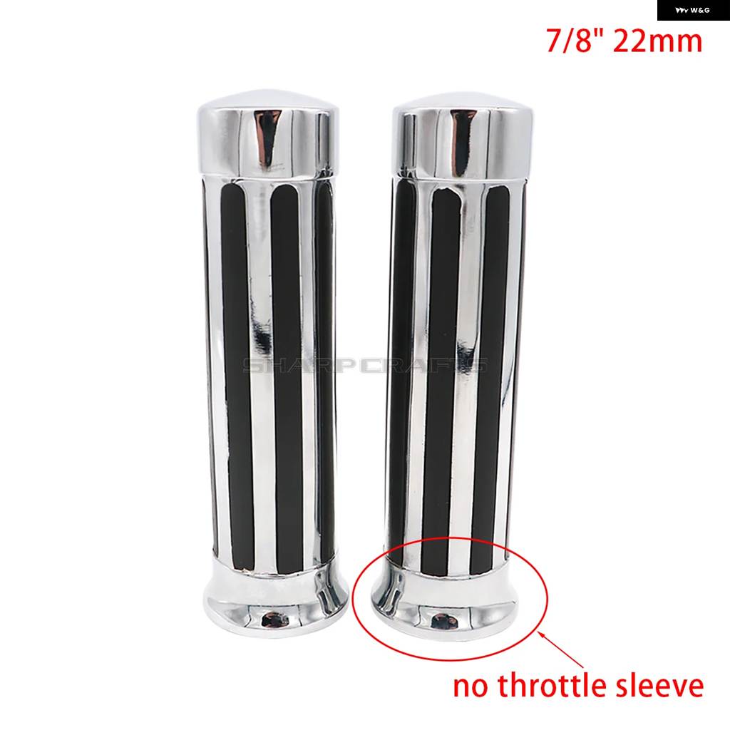 並行輸入品オートバイ 7/8インチ 22MM スカルラバースリップ ハンドルバー ハーレー ホンダ ヤマハ バイク クルーザー チョッパー カスタムの画像
