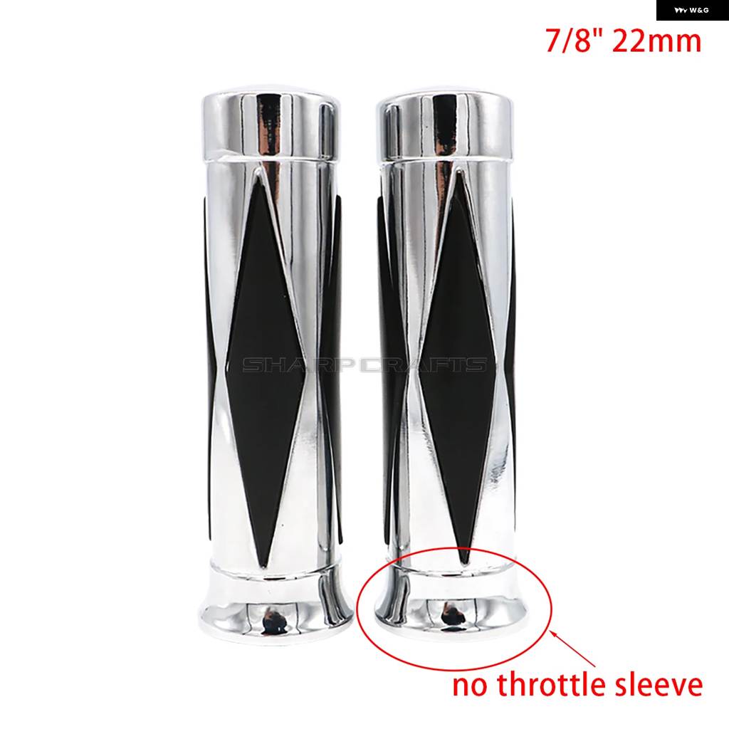 並行輸入品オートバイ 7/8インチ 22MM スカルラバースリップ ハンドルバー ハーレー ホンダ ヤマハ バイク クルーザー チョッパー カスタムの画像
