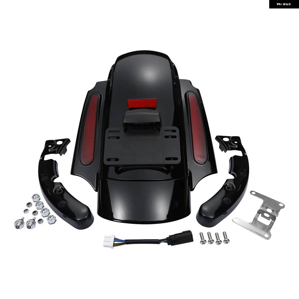 並行輸入品 オートバイ リアフェンダー LED システム ハーレー ツーリング ロードキング エレクトラストリートグライド CVO カスタム ウル