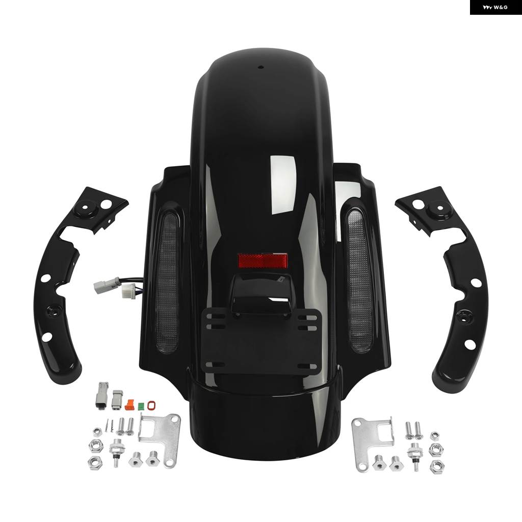 並行輸入品 オートバイ リアフェンダー LED システム ハーレー ツーリング ロードキング エレクトラストリートグライド CVO カスタム ウル