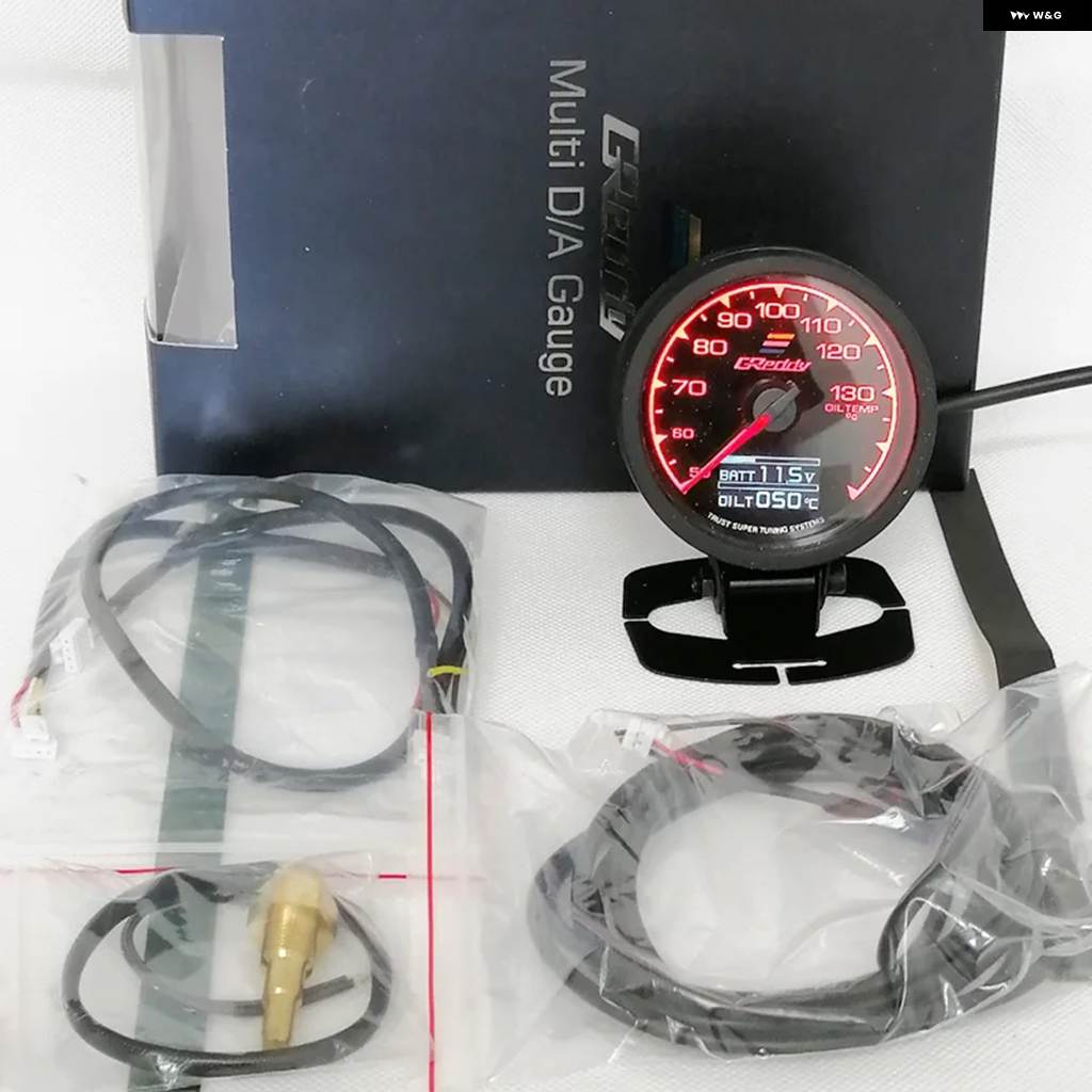 並行輸入品 GREDDI RMPゲージ ブースト/水温計 7色ライト LCD ディスプレイ 電圧 レーシングメーター センサー カー62MMターボの画像