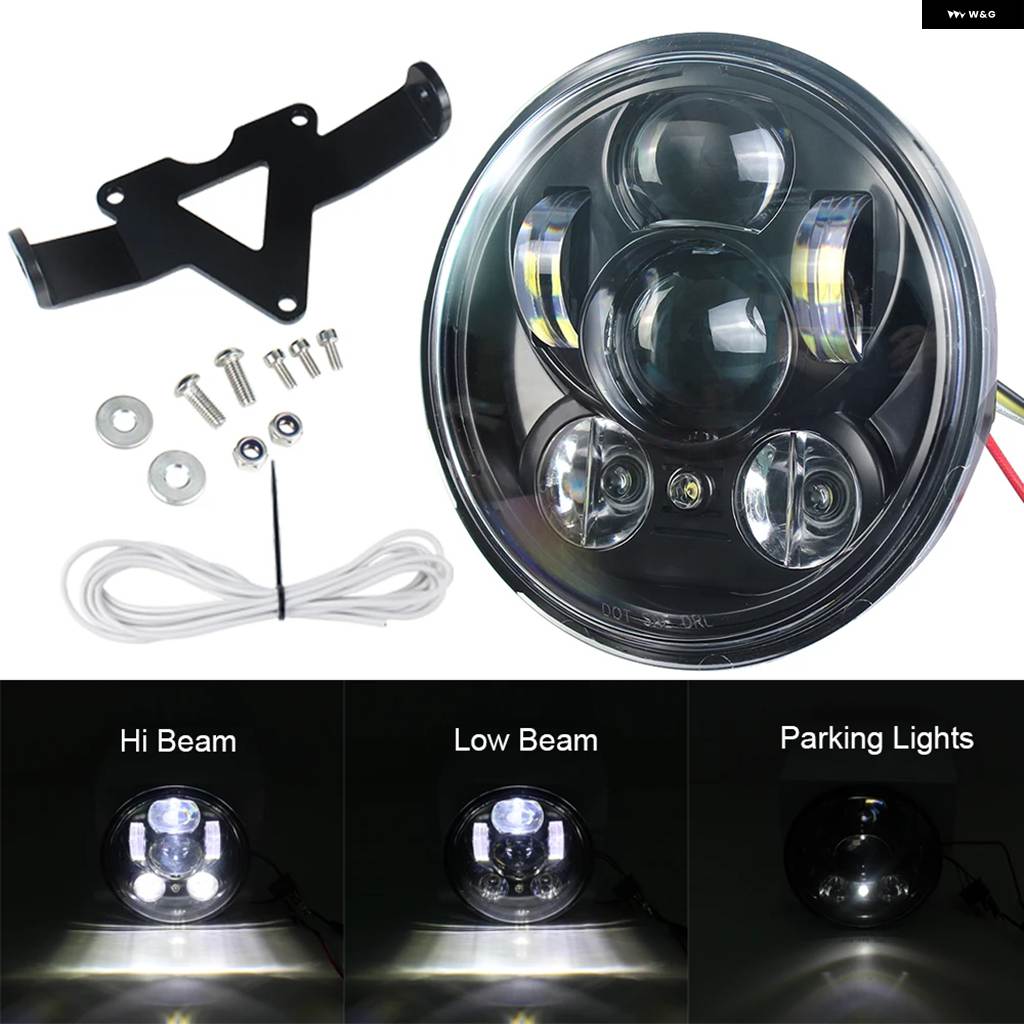 並行輸入品 5.75インチ LED ヘッドライト ヤマハ ボルト レイダー ストライカー SCR950 ウォリアー ハイ/ロービーム パーキング_1