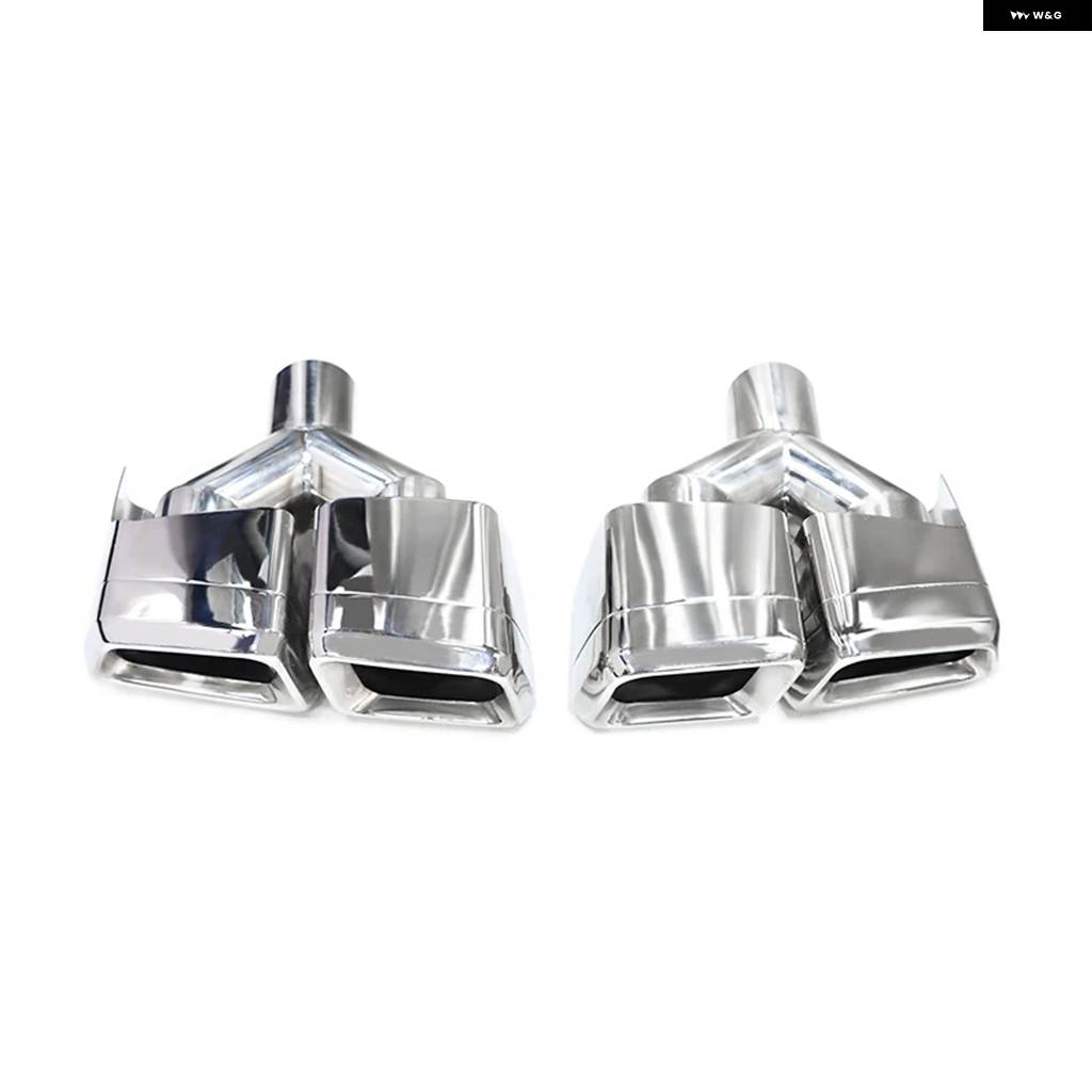 並行輸入品 メルセデスベンツ W218 CLS320 CLS300 CLS500 アップグレード CLS63 4アウトレット スクエアテールパイプ マフラーの画像