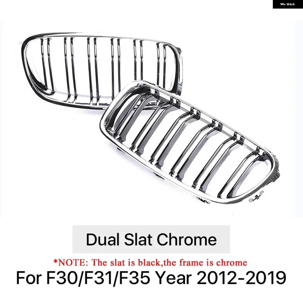 並行輸入品 フロントレインレーシンググリル カーボン Mカラーグリル キドニー BMW 3シリーズ F30 F31 F35 2012-2019 320I 328Iの画像