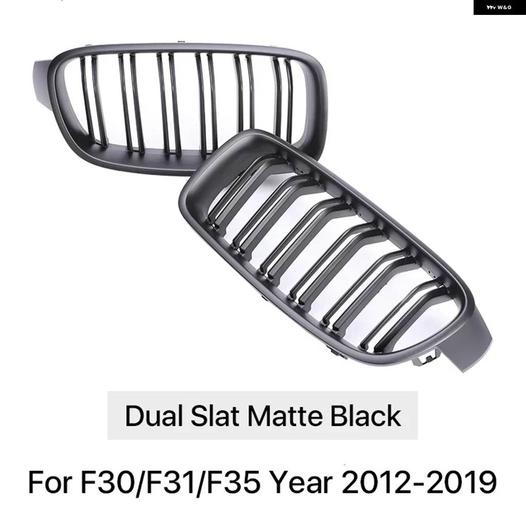 並行輸入品 フロントレインレーシンググリル カーボン Mカラーグリル キドニー BMW 3シリーズ F30 F31 F35 2012-2019 320I 328Iの画像