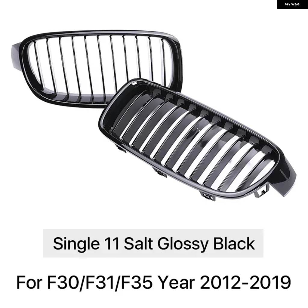 並行輸入品 フロントレインレーシンググリル カーボン Mカラーグリル キドニー BMW 3シリーズ F30 F31 F35 2012-2019 320I 328Iの画像