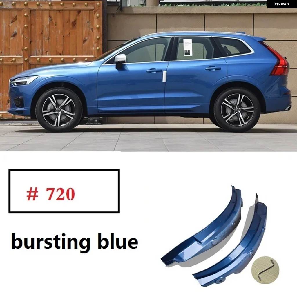 並行輸入品 2024 ボルボ XC60 マッドフラップ ブルー 2018 2019 2020-2025 スペシャル リアドア リアホイールフェンダー カスタ_10
