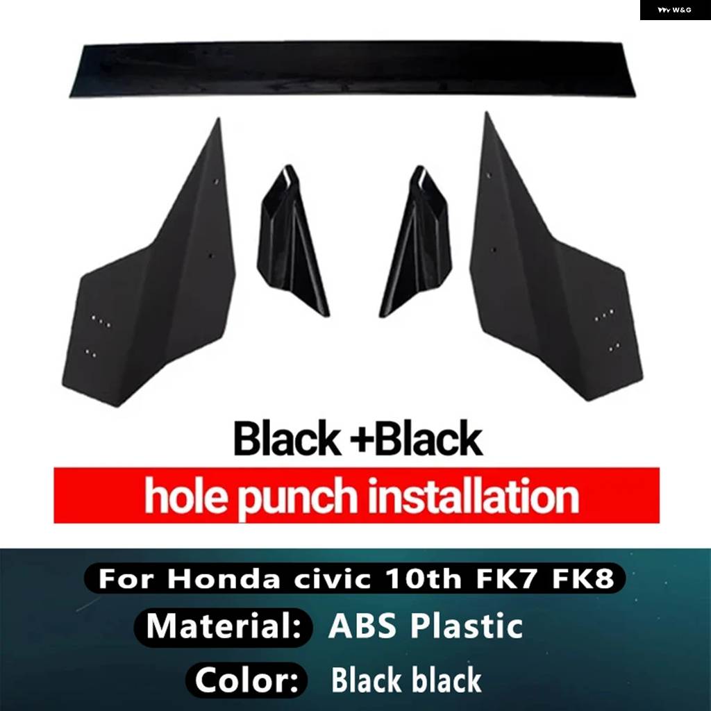 並行輸入品 FK7 FK8 ハッチバック シビック カスタム MUGEN1 1 10代目シビック リアトランクリッド スポイラー ボディカー カスの画像