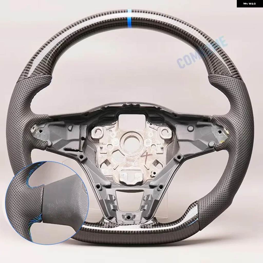 並行輸入品 フォルクスワーゲン VW ゴルフ 8 GTI R ライン MK8 カーボン ステアリングホイールヒーター機能なし カスタム パーツ_1