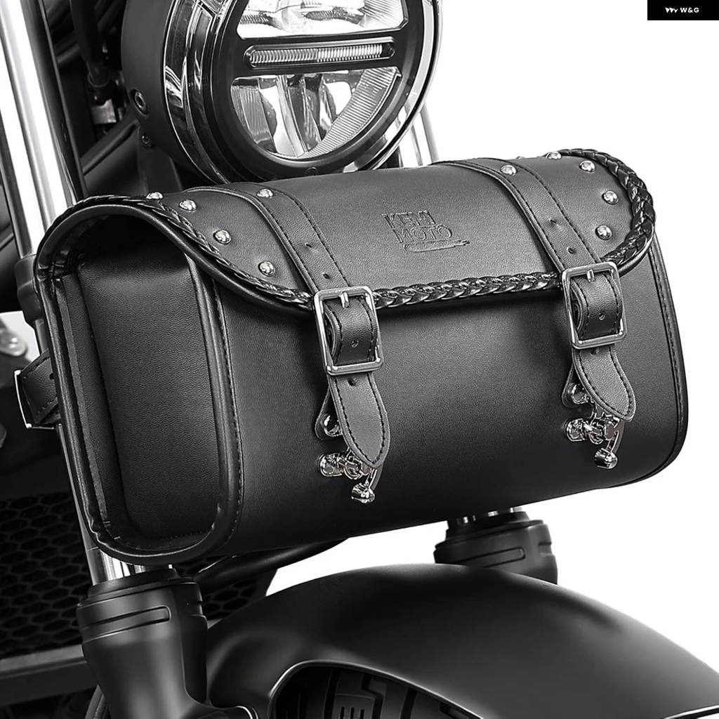 並行輸入品 オートバイ フォーク ツールバッグ 5L サドルバッグ フロント フォーク ハンドルバー シーシーバー ストレージポーチ オートバイの画像