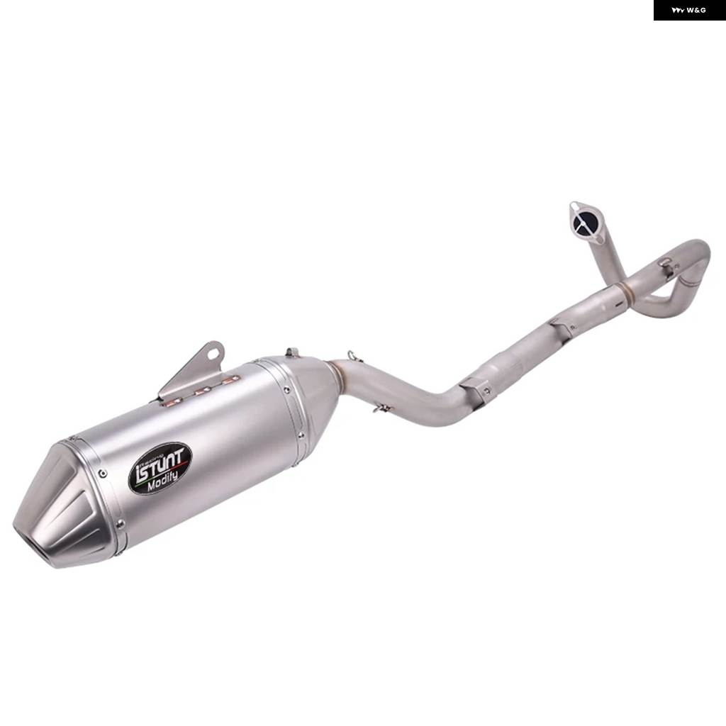 並行輸入品 DR-Z400 DRZ400 DRZ-400 DR Z400 SM S E 2000 - 2024 オートバイ 排気 システム フロントミドルリンク パイプ マフラ_1