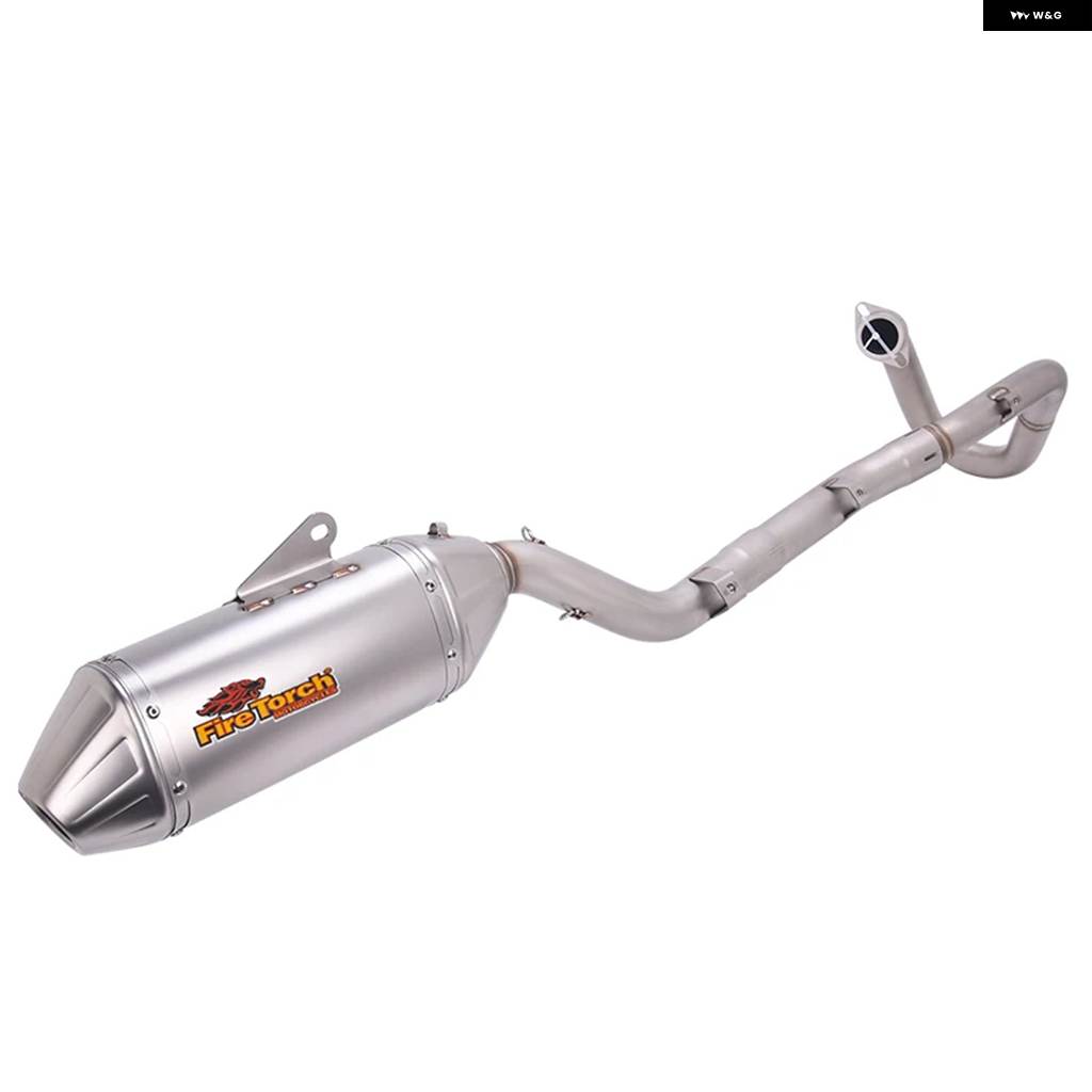 並行輸入品 DR-Z400 DRZ400 DRZ-400 DR Z400 SM S E 2000 - 2024 オートバイ 排気 システム フロントミドルリンク パイプ マフラ_4