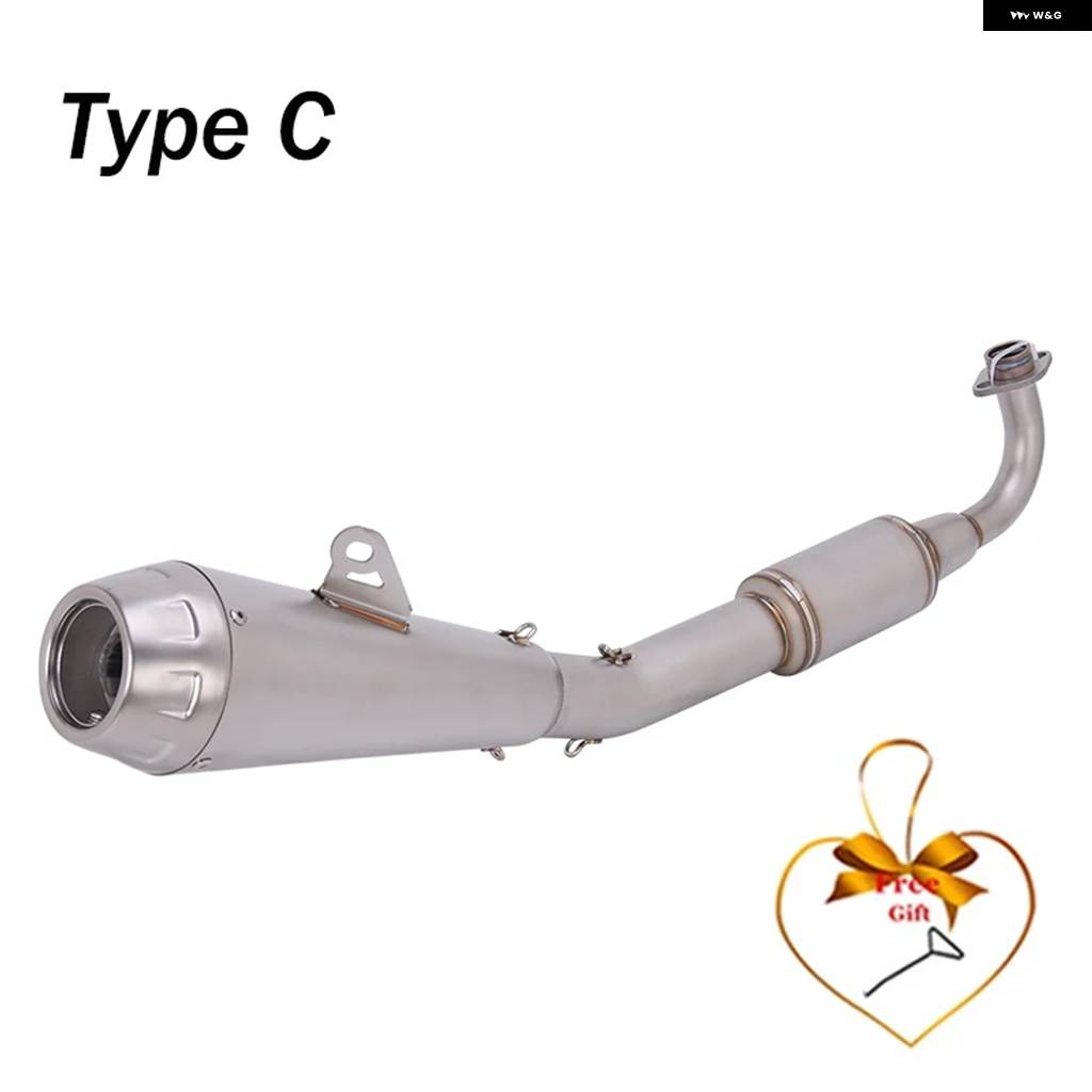 並行輸入品 スリップオン ホンダ MSX125 MSX125SF SF GROM125 2013-2020 オートバイ フルエキゾースト エスケープ フロントリン_3