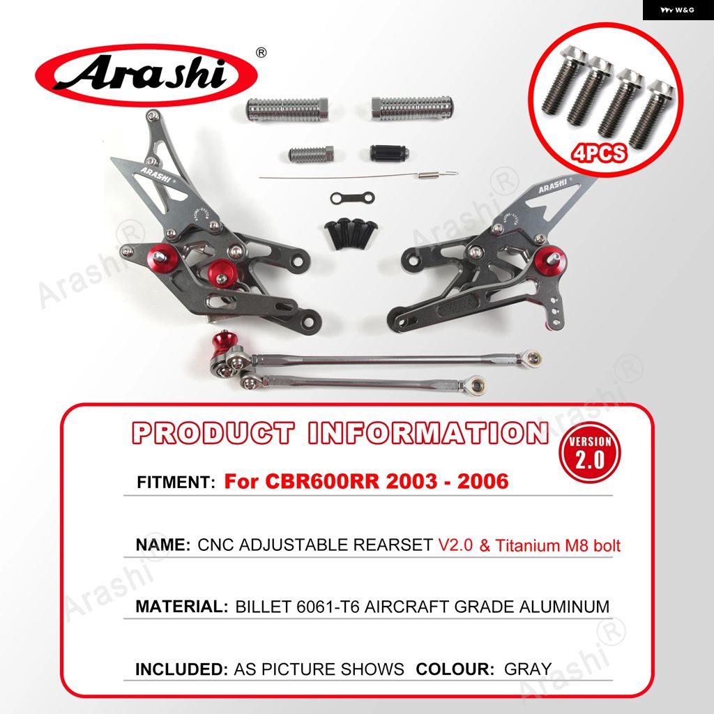 ブランド登録なし - 並行輸入品 ホンダ CBR600RR 2003 - 2022 後押し仕かける フットペグ 馬乗り フットレスト CBR 600 2004 - 07 1仕かける