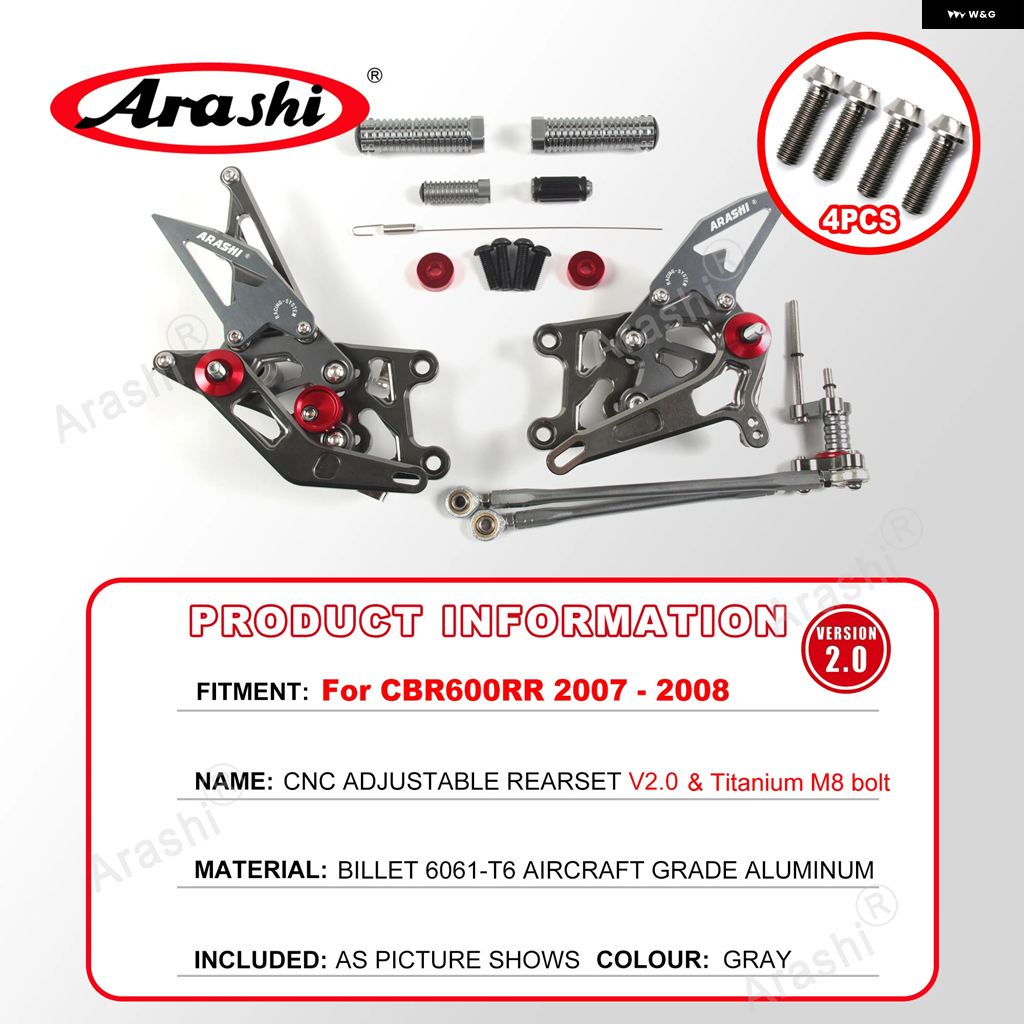 ブランド登録なし - 並行輸入品 ホンダ CBR600RR 2003 - 2022 後押し仕かける フットペグ 馬乗り フットレスト CBR 600 2004 - 07 1仕かける