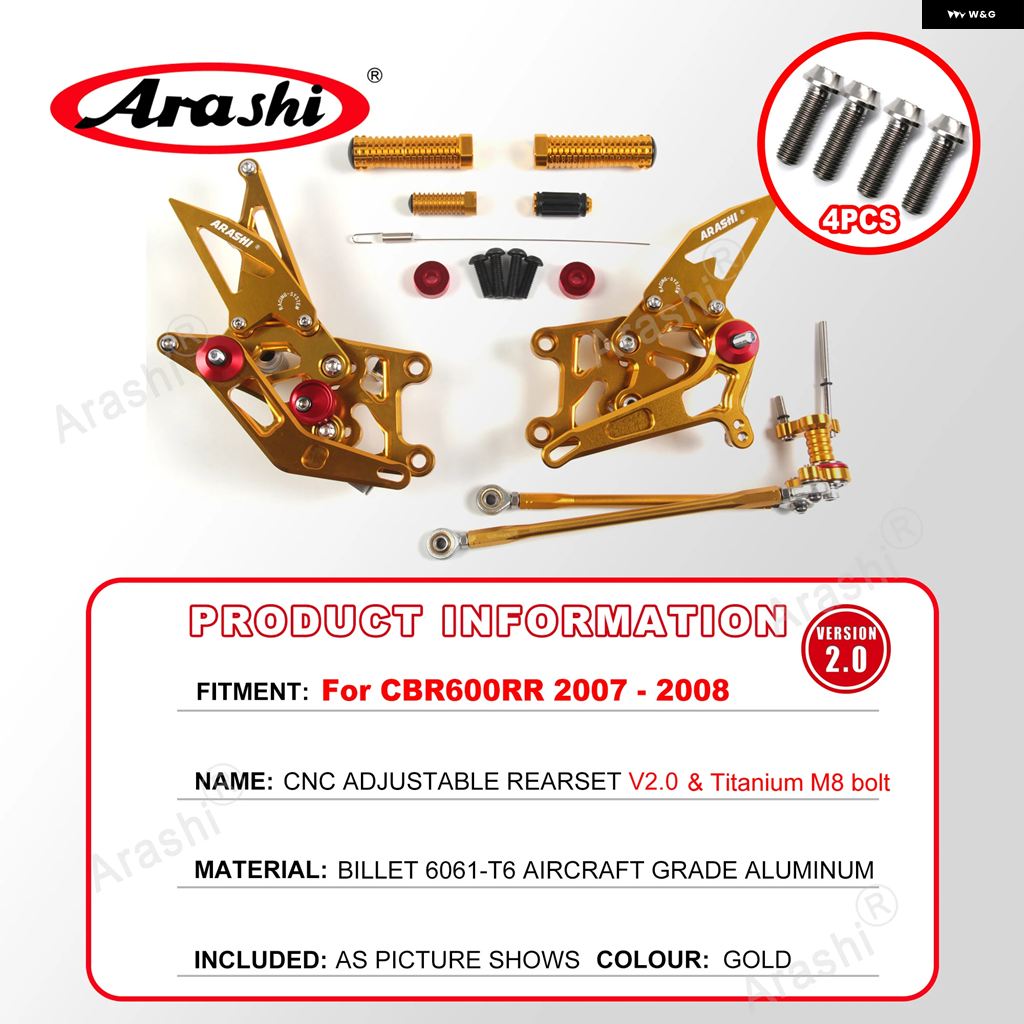 ブランド登録なし - 並行輸入品 ホンダ CBR600RR 2003 - 2022 後押し仕かける フットペグ 馬乗り フットレスト CBR 600 2004 - 07 1仕かける