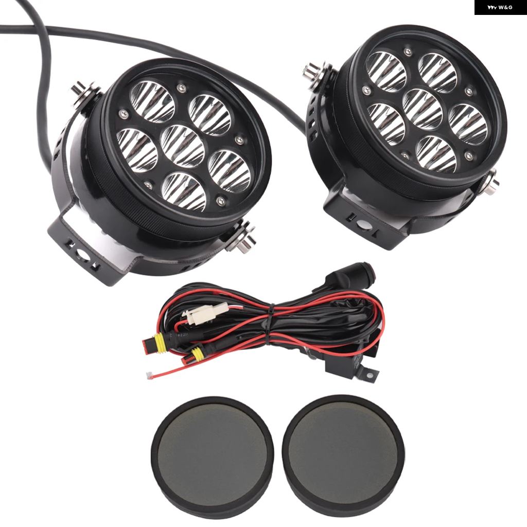ブランド登録なし - 並行輸入品 自動二輪車 LED 前照灯 黄色 フォグライト 6LED注目の的 BMW ADVR1250GSF900RR9T相応う