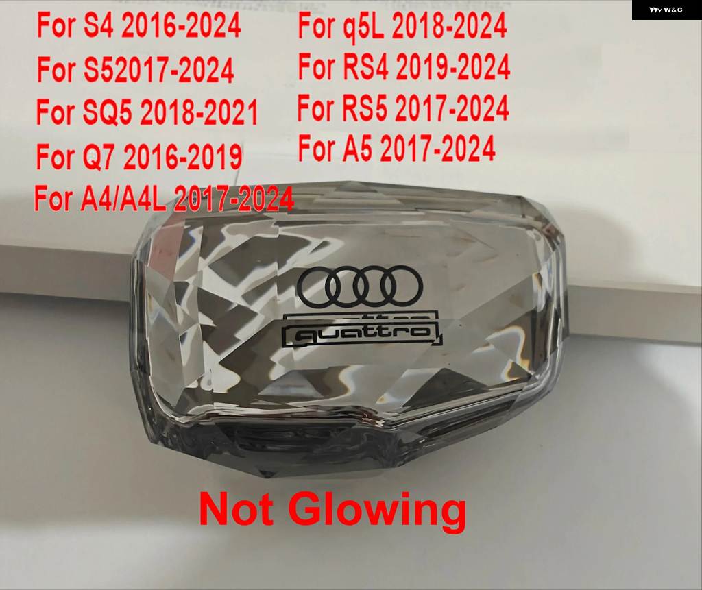 並行輸入品 右ドライブ クリスタル ギア シフト ノブ カバー アウディ Q7 A6 SQ5 A5 A4 S4 RS5 RS6 A7 RS7 A6L A7L ギア レバーの画像
