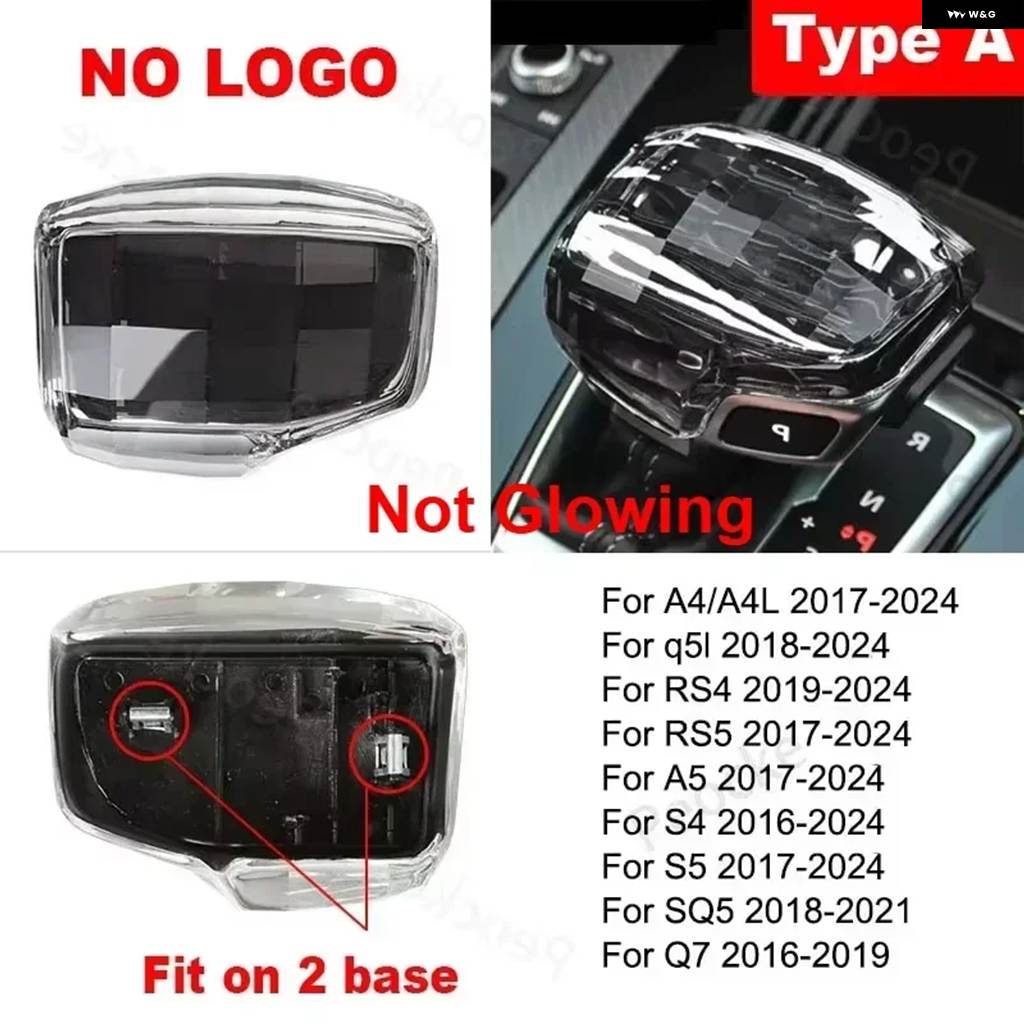 並行輸入品 右ドライブ クリスタル ギア シフト ノブ カバー アウディ Q7 A6 SQ5 A5 A4 S4 RS5 RS6 A7 RS7 A6L A7L ギア レバーの画像