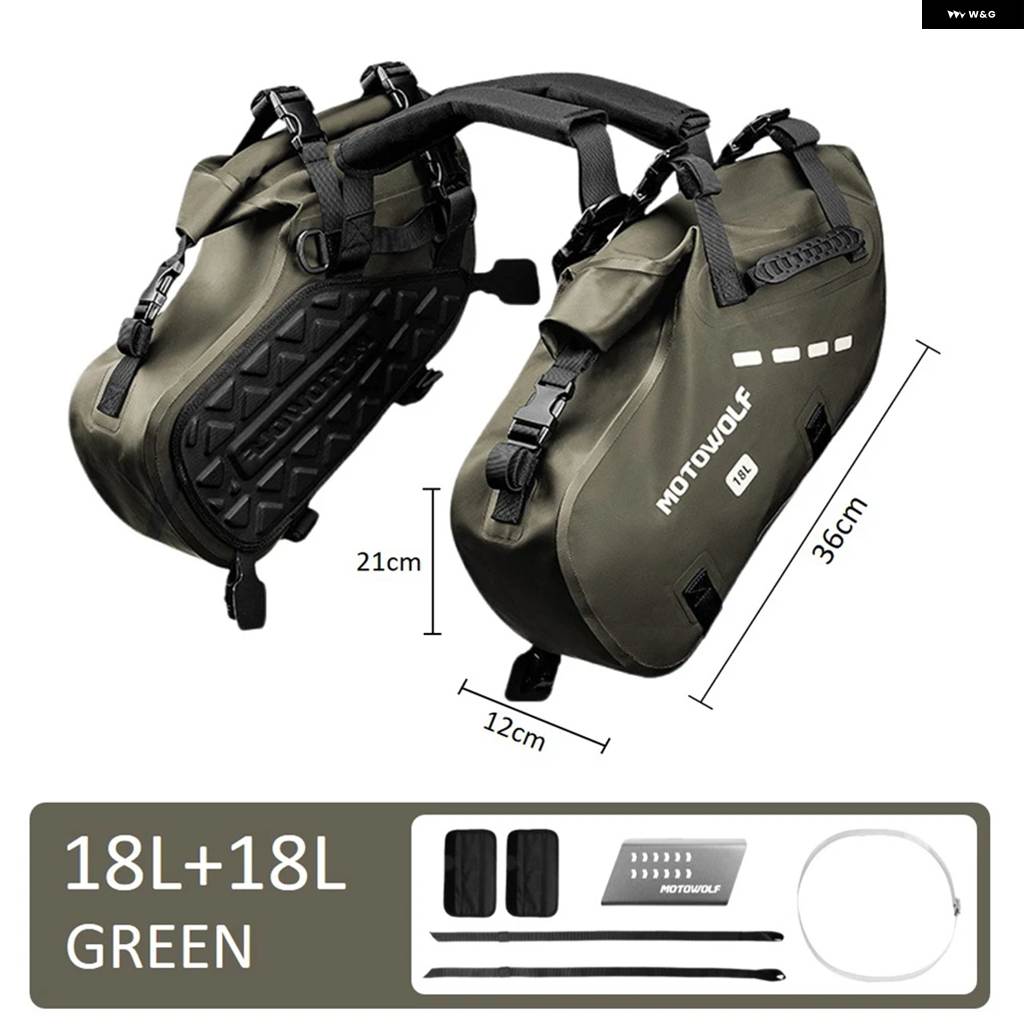 並行輸入品 48L 18L バイク 防水 サドルバッグ アウトドア ドライトラベル ラゲッジ サイドバッグ ヤマハ YZ450F WR250F ホンダ