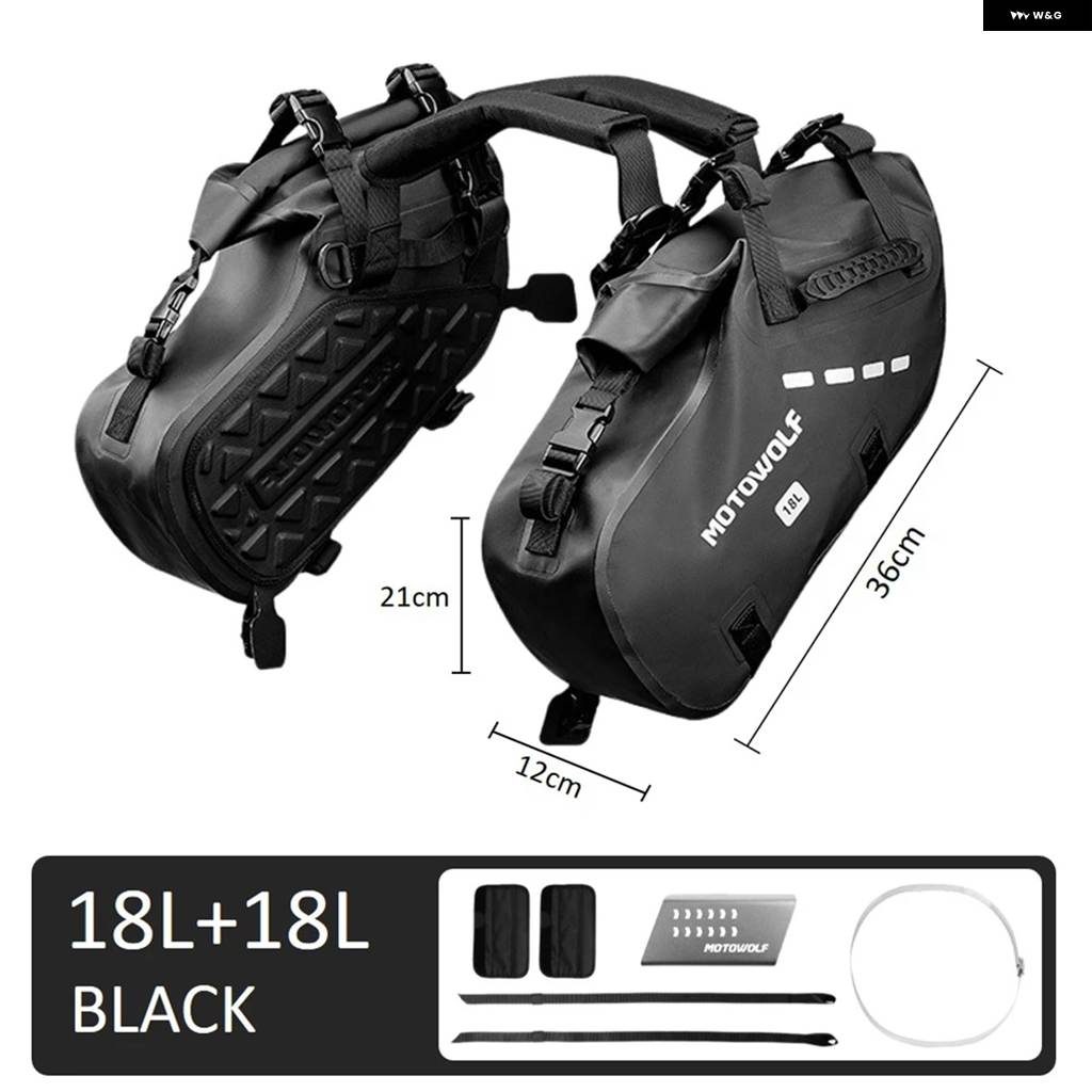 並行輸入品 48L 18L バイク 防水 サドルバッグ アウトドア ドライトラベル ラゲッジ サイドバッグ ヤマハ YZ450F WR250F ホンダ