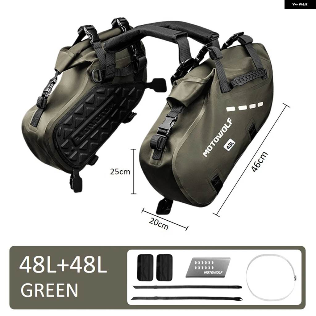 並行輸入品 48L 18L バイク 防水 サドルバッグ アウトドア ドライトラベル ラゲッジ サイドバッグ ヤマハ YZ450F WR250F ホンダ