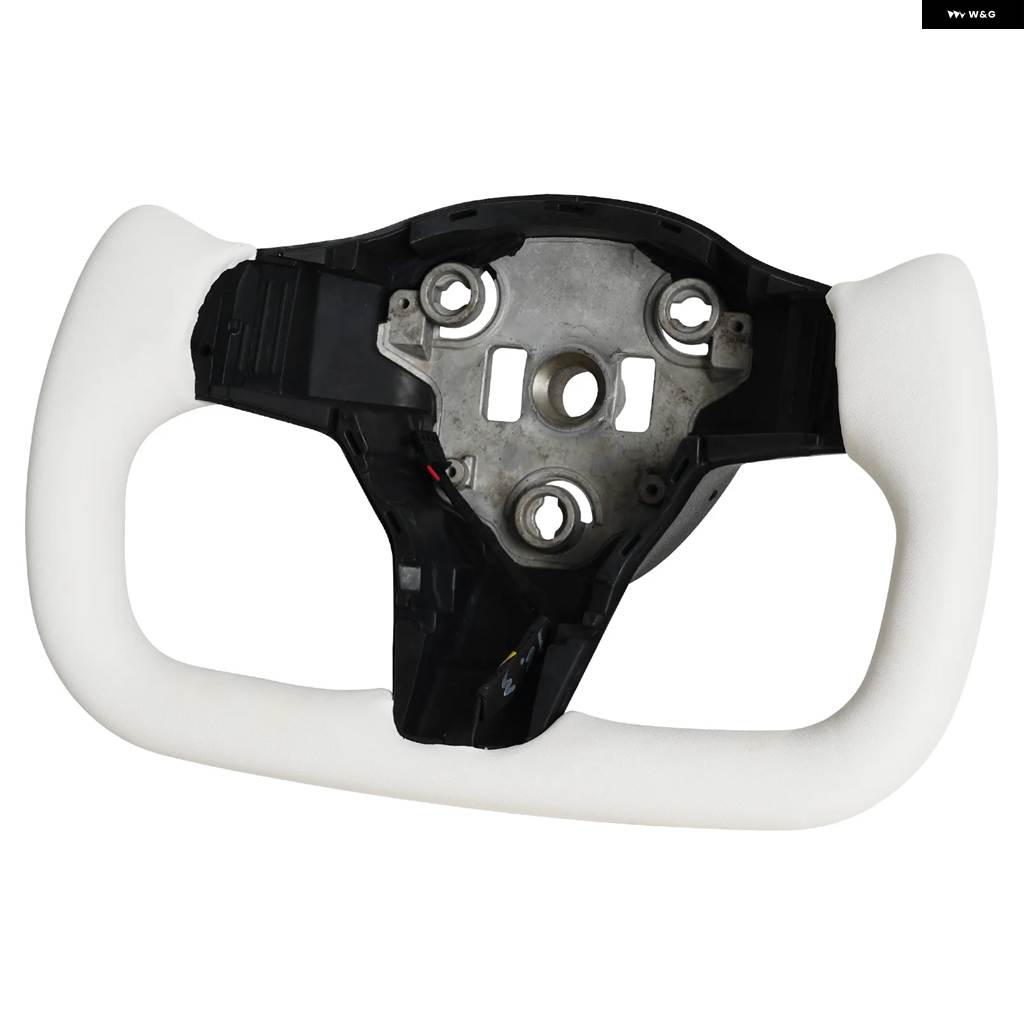 並行輸入品 ヨーク ステアリングホイール テスラ モデル3 モデルY 2017-2023 ヒーター機能 レーシング ステアリングホイール カーの画像