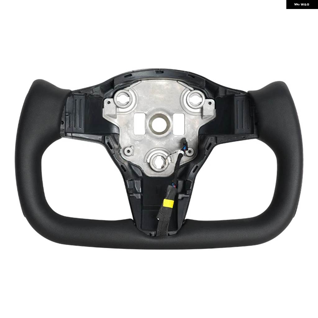 並行輸入品 ヨーク ステアリングホイール テスラ モデル3 モデルY 2017-2023 ヒーター機能 レーシング ステアリングホイール カーの画像