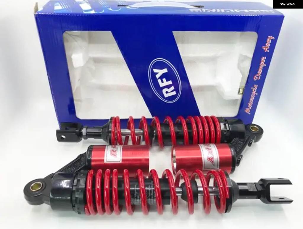 並行輸入品 8MM スプリング 360MM バイクショック アブソーバー ホンダ CB900F CB1100F CBX1000 ヤマハ カワサキ クロームの画像