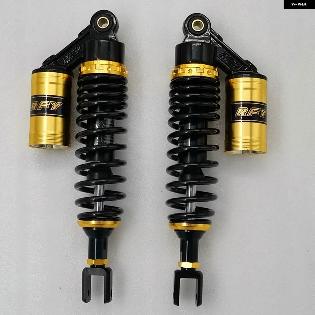 並行輸入品 8MM スプリング 360MM バイクショック アブソーバー ホンダ CB900F CB1100F CBX1000 ヤマハ カワサキ クロームの画像