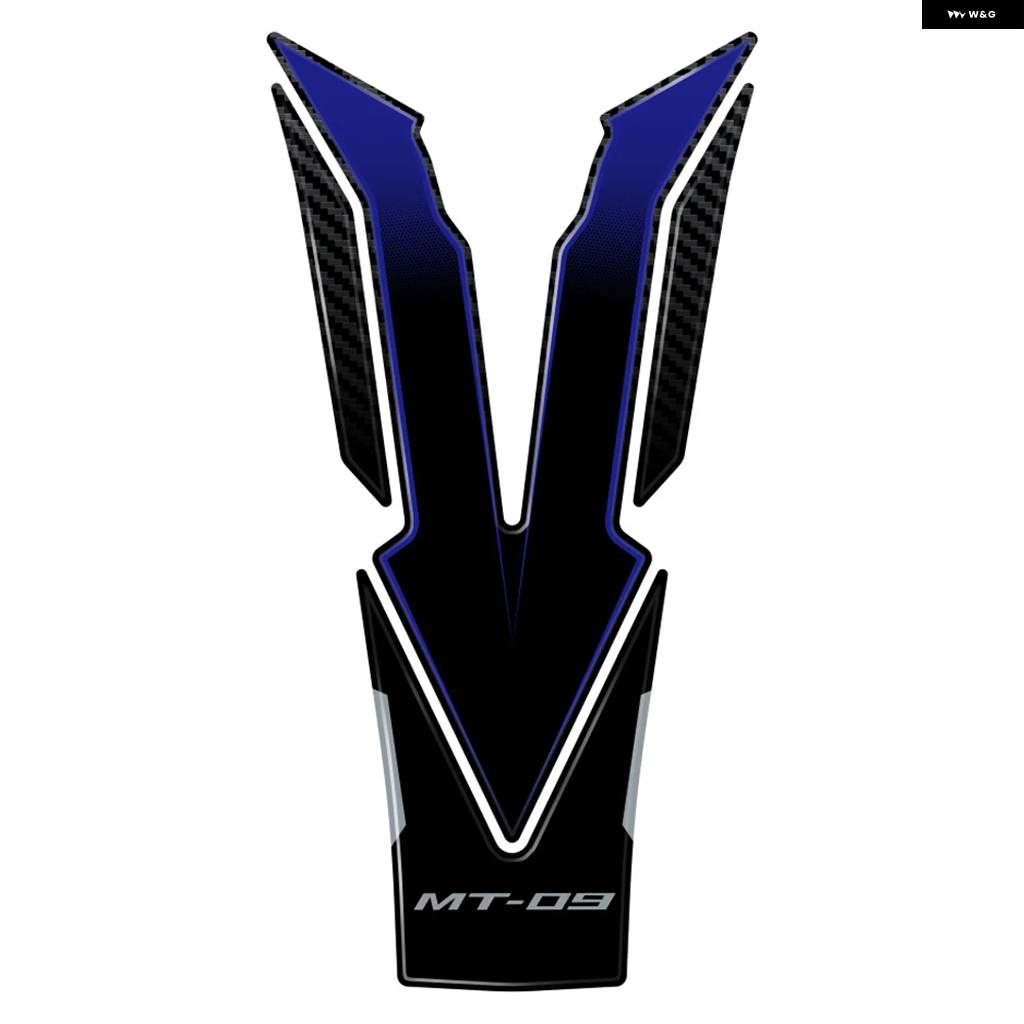 並行輸入品 MT-09 2024年式用 バイク 防水 ステッカー サイド パッド ステッカー キット 3D樹脂 ステッカーの画像