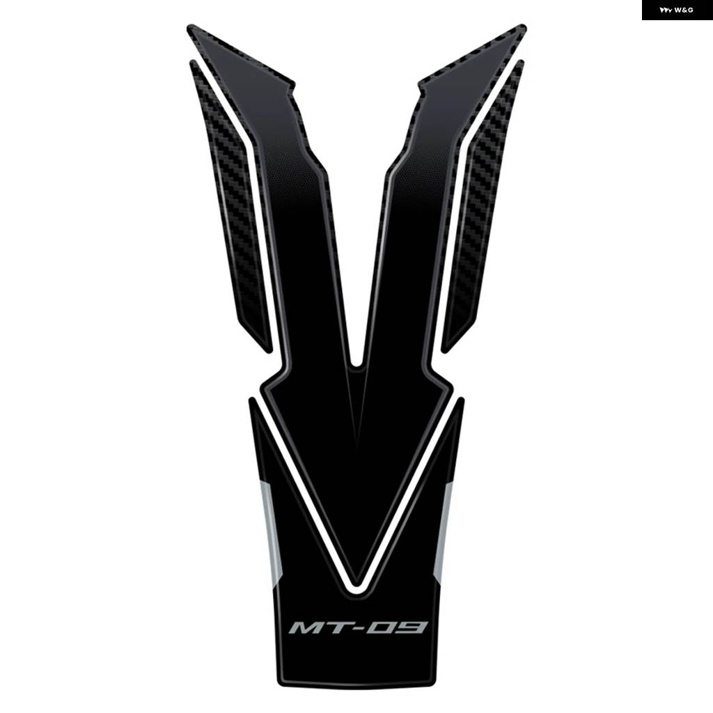 並行輸入品 MT-09 2024年式用 バイク 防水 ステッカー サイド パッド ステッカー キット 3D樹脂 ステッカーの画像
