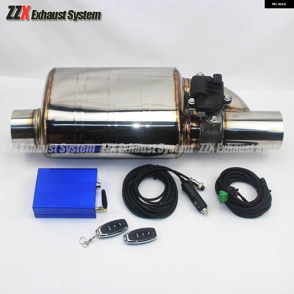 並行輸入品 車用マフラーマフラー 304 ステンレス 電子リモート コントロール バルブ マフラー E46用_3