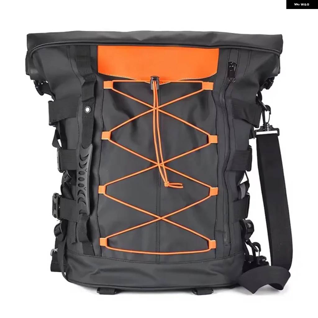 並行輸入品 30〜65L 大容量 防水 バイク シーシーバー バッグ ツーリング用 テールラックバッグ バックパック ハーレー_1