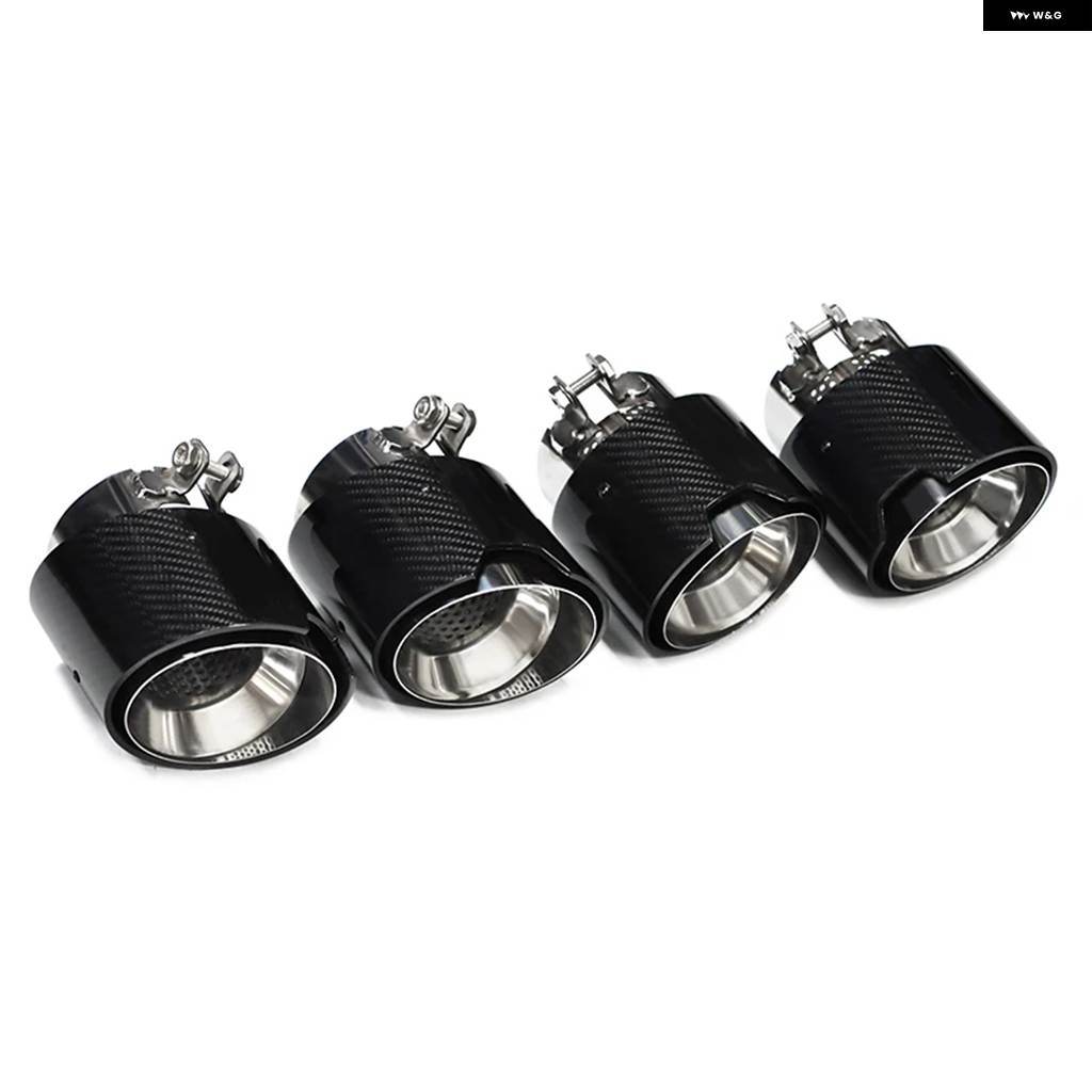 並行輸入品 BMW M2 M3 M4 G87用マフラー Mパフォーマンスカーボンテール パイプ ステンレス ノズル排気 システムの画像