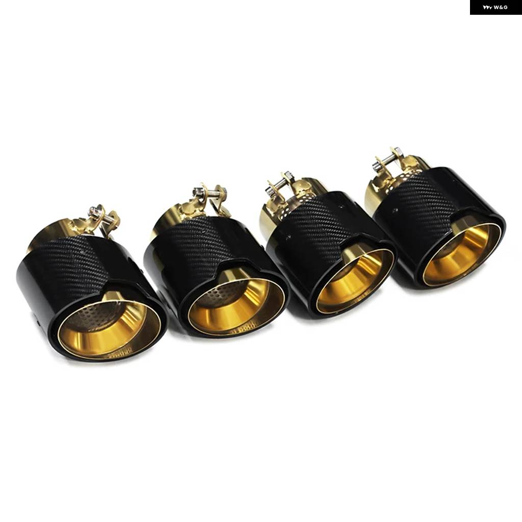 並行輸入品 BMW M2 M3 M4 G87用マフラー Mパフォーマンスカーボンテール パイプ ステンレス ノズル排気 システムの画像