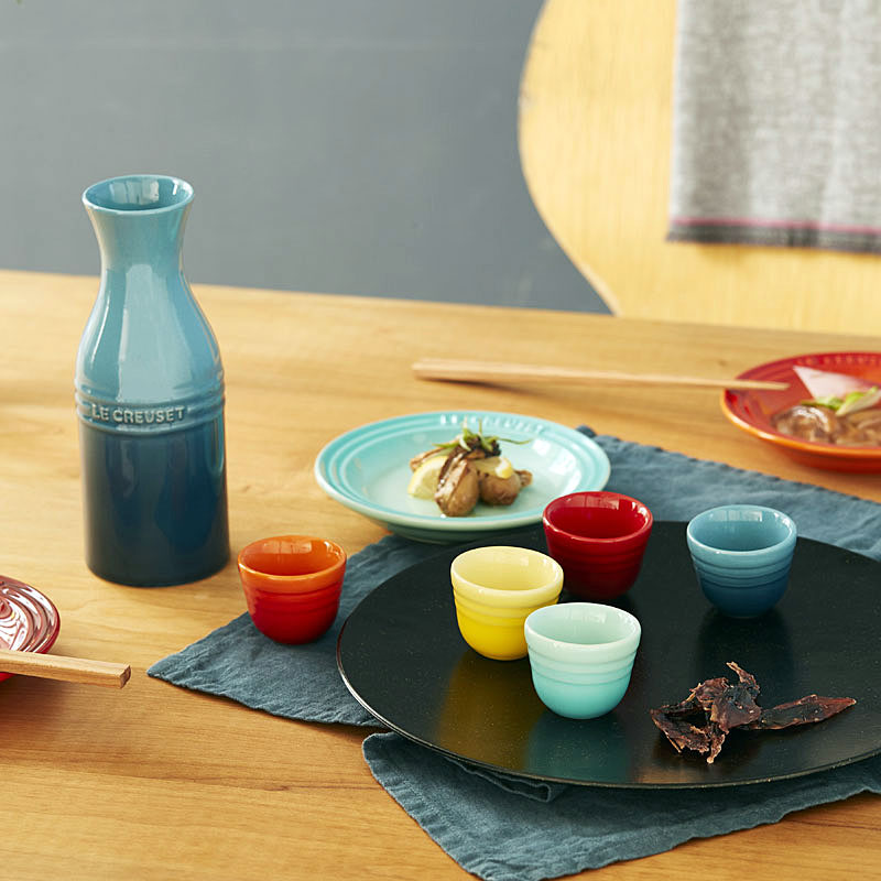 ルルベ様ご依頼品　特別4点セット ル・クルーゼ SAKEセット レインボー 徳利 おちょこ 酒器セット