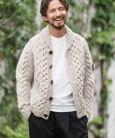 Cambio himalayan climber's カーディガン ＬＬ CAMBIO（カンビオ） 【】【HIMALAYAN CLIMBERS HAND-KNIT】手編み