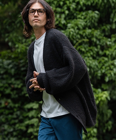 CAMBIO（カンビオ） 【】Shaggy Knit Oversized Cardigan ニット