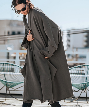 CAMBIO（カンビオ） 【】KIMONO Like Sweat Gown スウェットガウン