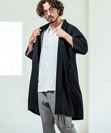 Magine（マージン） 【】Mini Waffle Seven Sleeve Long Cardigan