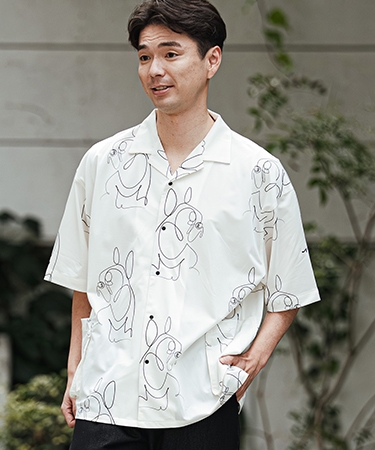 CALL&RESPONSE(コールアンドレスポンス)】フレンチブル アロハシャツ
