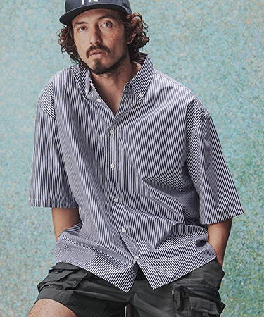 THEOREM 【THEOREM(セオレム)】High Tech Stripe HS Shirt ストライプ