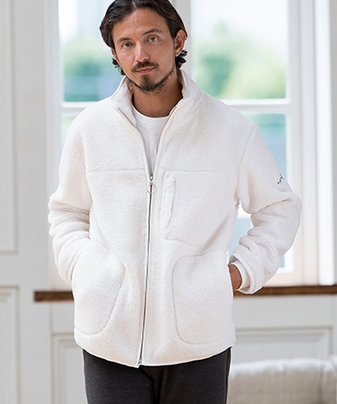 CALL&RESPONSE(コールアンドレスポンス)】ボア-スタンドカラーブルゾン