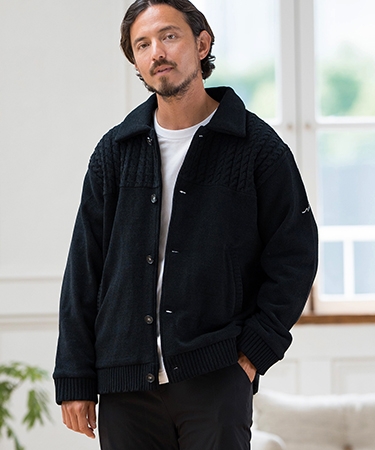 CALL&RESPONSE(コールアンドレスポンス)】中綿ニットジャケット