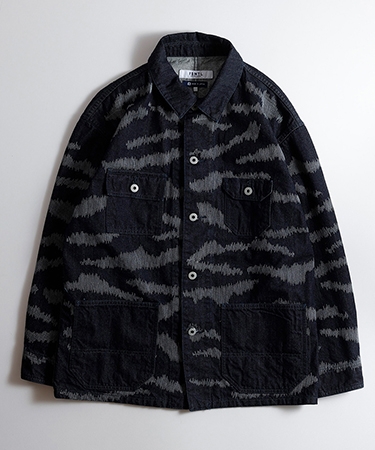FDMTL（ファンダメンタル） 【】TIGER SASHIKO COVERALL JACKET RINSE