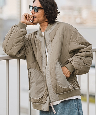 CAMBIO（カンビオ） 【】ルーズシルエットキルティングボンバー