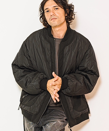 EOS by Rhea company】CAMBIO ボンバーブルゾン L CAMBIO（カンビオ） 【】ルーズシルエットキルティングボンバー