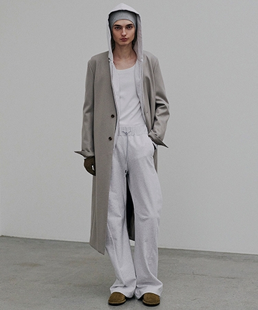 ATTACHMENT（アタッチメント） 【】2-90 DOUBLE MELTON COLLARLESS